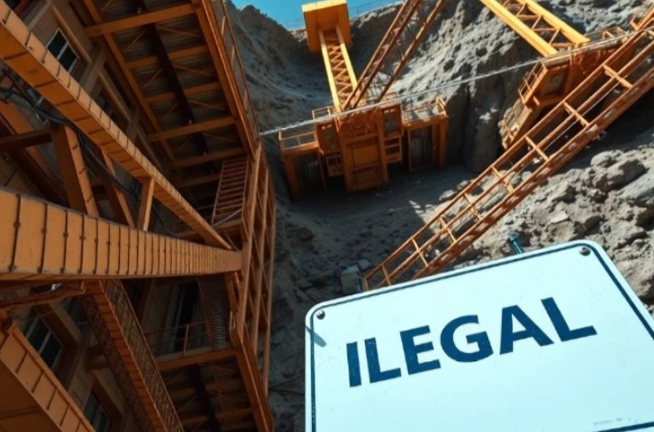 Tambang Emas Ilegal/indikasi/@ilustrasi/@dit/@fkn)