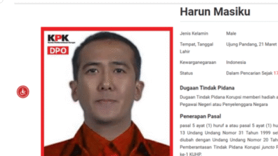 Misteri Hilangnya Harun Masiku, Posisinya Sudah Terlacak?