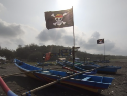 Fenomena Bendera One Piece di Perahu Nelayan Kulon Progo Menarik Wisatawan
