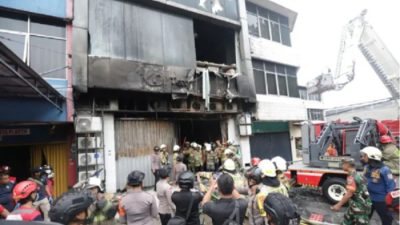 Polisi Usut Tuntas Kasus Kebakaran Gedung Terra Drone