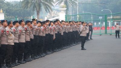 Ribuan Personel Gabungan Siap Kawal Demo di Gedung DPR RI dan Patung Kuda